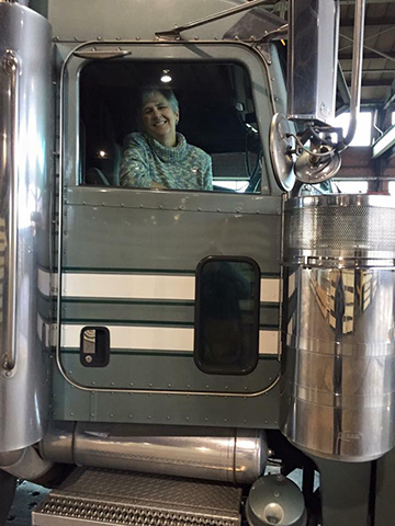 jane in truck